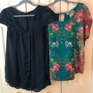 Two pretty and feminine tops.